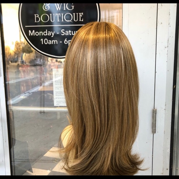 Blonde 2216 bangs layers wig skin top 2020 main image 5